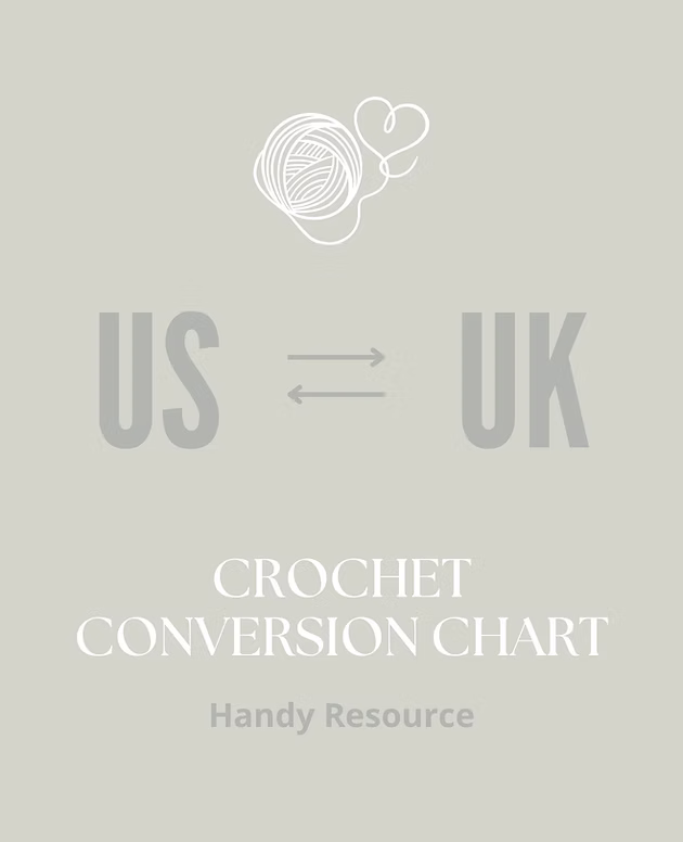 Crochet Conversion Chart US to UK