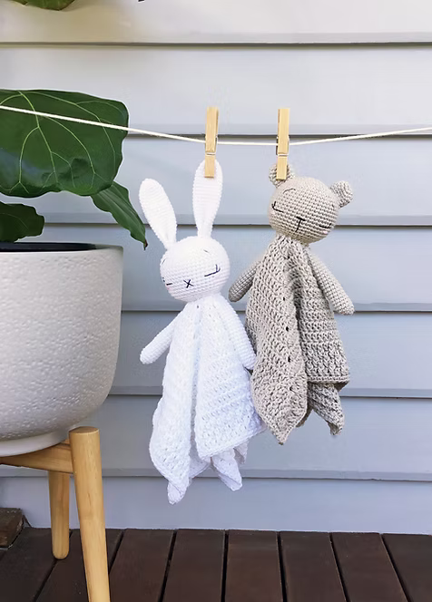Crochet Free Patterns - Sleepy Baby Lovey Blankets