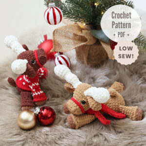 Clementine The Moose Plushie Crochet Pattern (PDF Download)